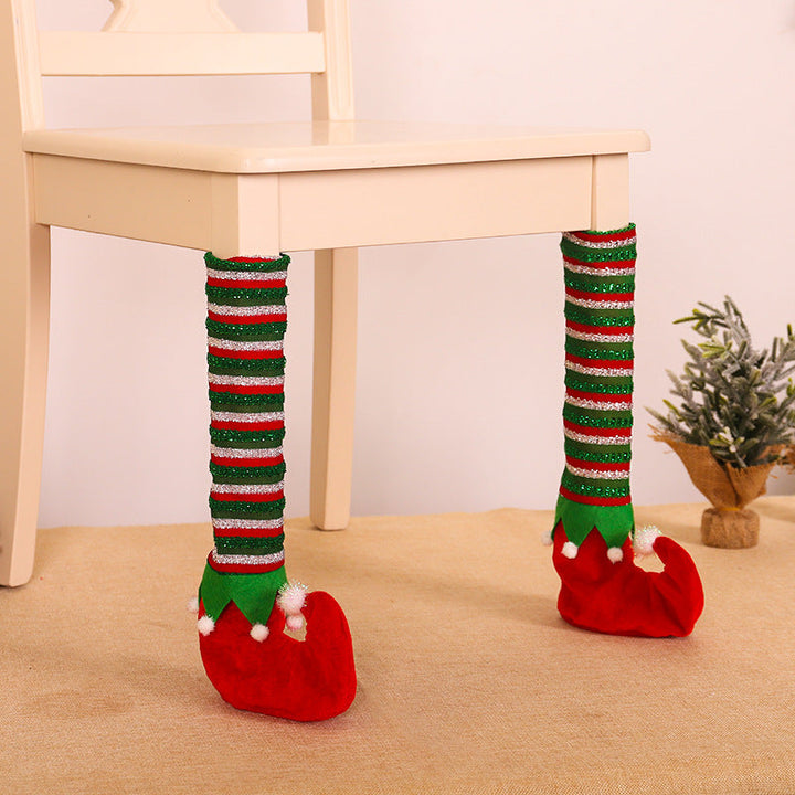 Christmas Elf Table Leg Covers for Playful Festive Decor