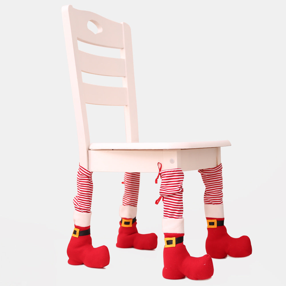 Christmas Chair Leg Covers: Festive Santa Boot Decor