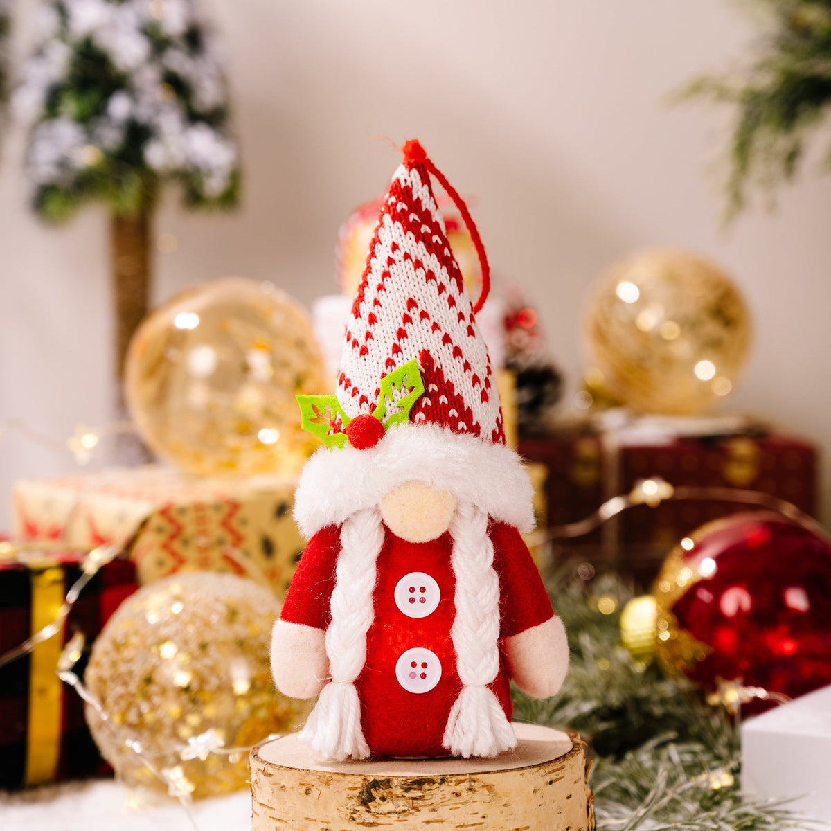 Knitted Elf Christmas Ornaments for Cozy Tree Decor