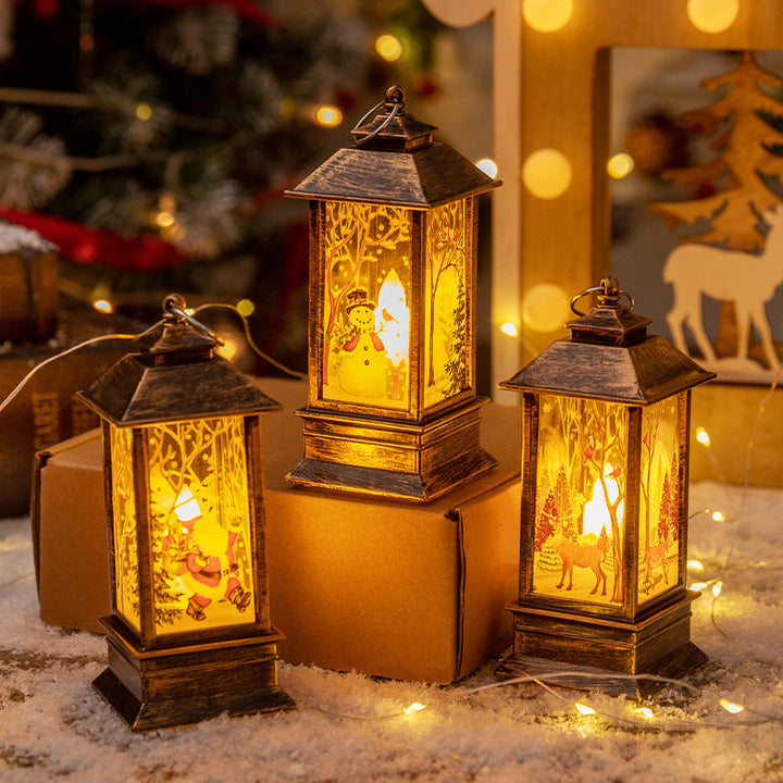 Christmas Decorative Lanterns Set: Warm Glow Table Decor
