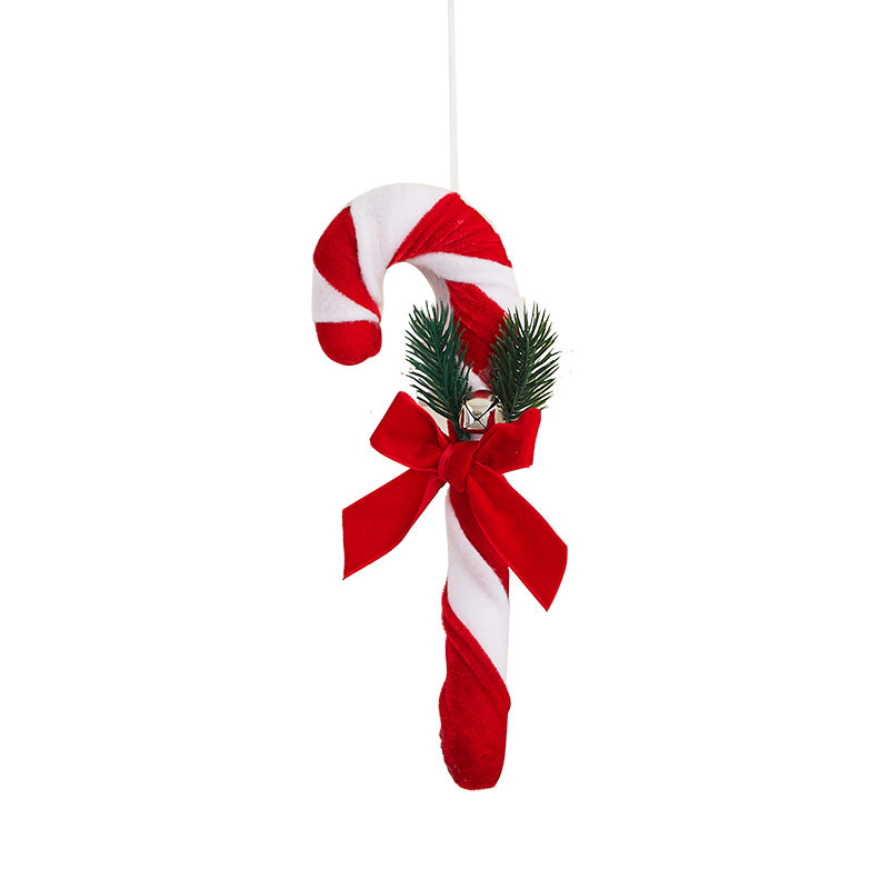 Styrofoam Candy Canes — Large Flocked Christmas Decor