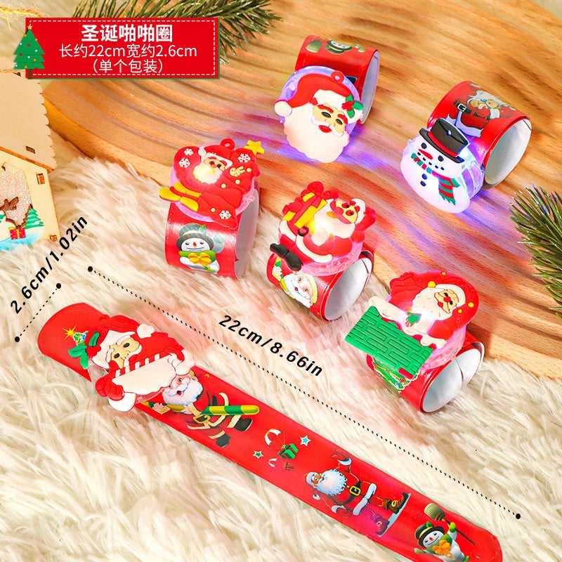 Christmas Plush Slap Bracelets for Festive Kids’ Fun