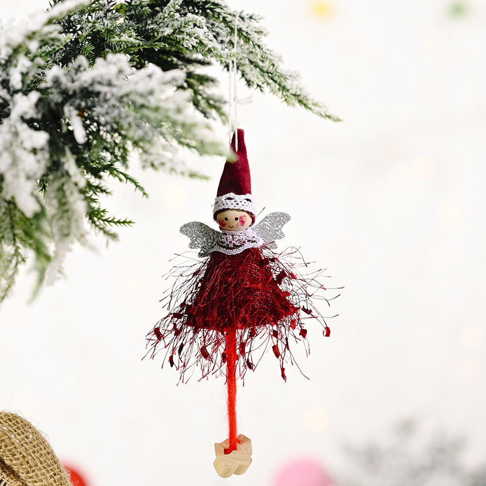 Fluffy Angel Christmas Ornaments | Whimsical Decor