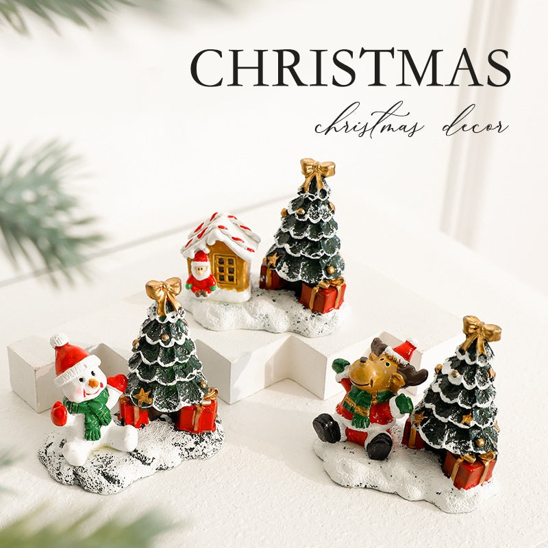 Christmas Miniature House Decor for Festive Tables
