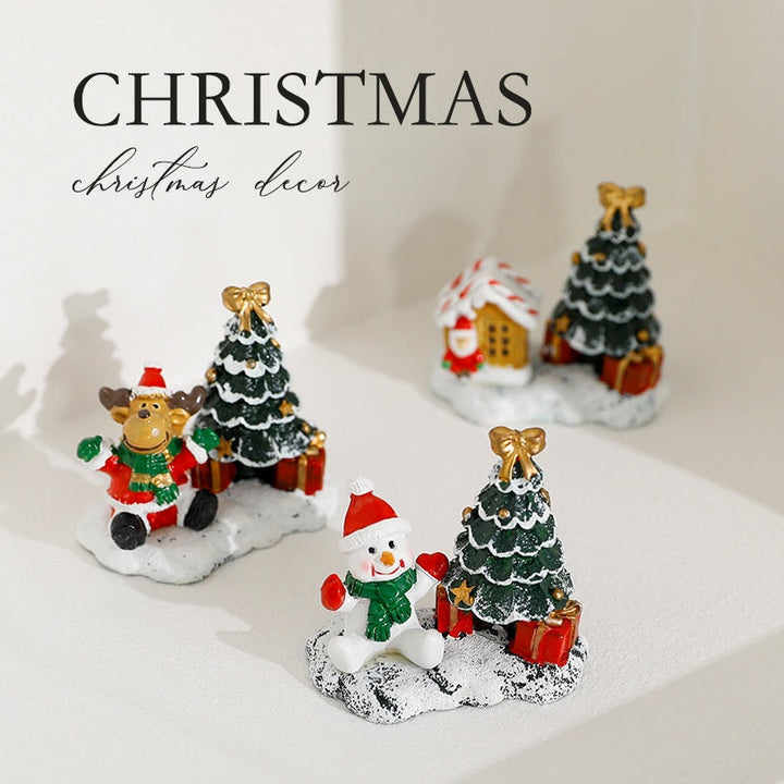 Christmas Miniature House Decor for Festive Tables