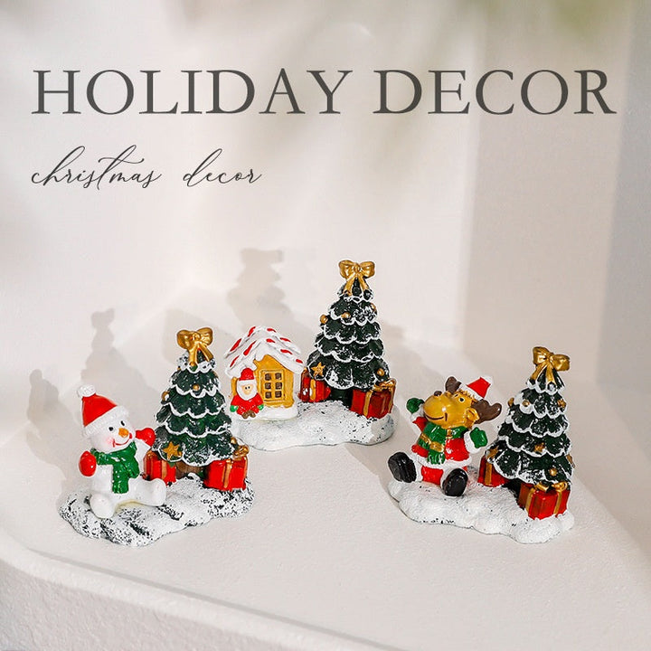 Christmas Miniature House Decor for Festive Tables