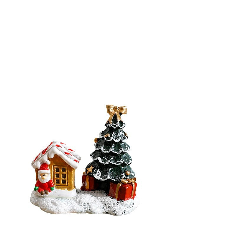 Christmas Miniature House Decor for Festive Tables