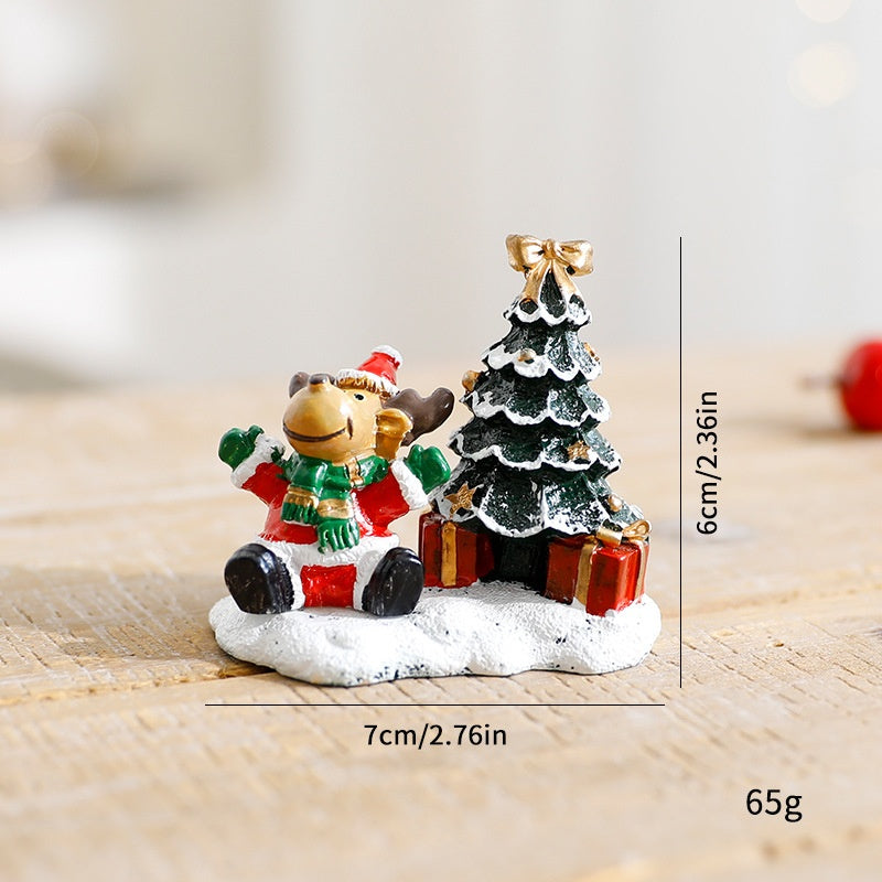 Christmas Miniature House Decor for Festive Tables