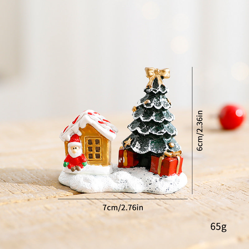 Christmas Miniature House Decor for Festive Tables