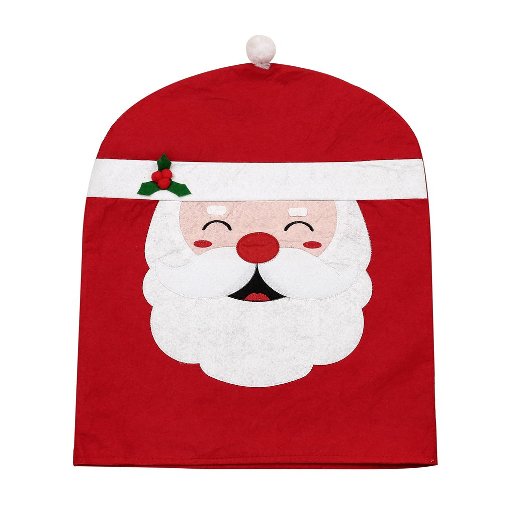 Christmas Santa Chair Cover for Festive Dining Decor