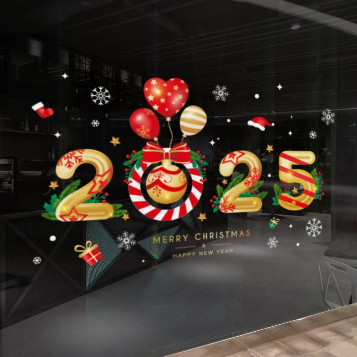 Christmas Window Cling Stickers for Festive Displays