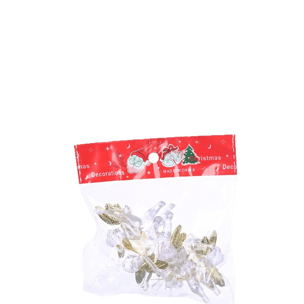 Transparent Angel Christmas Tree Ornaments | Gold Wings