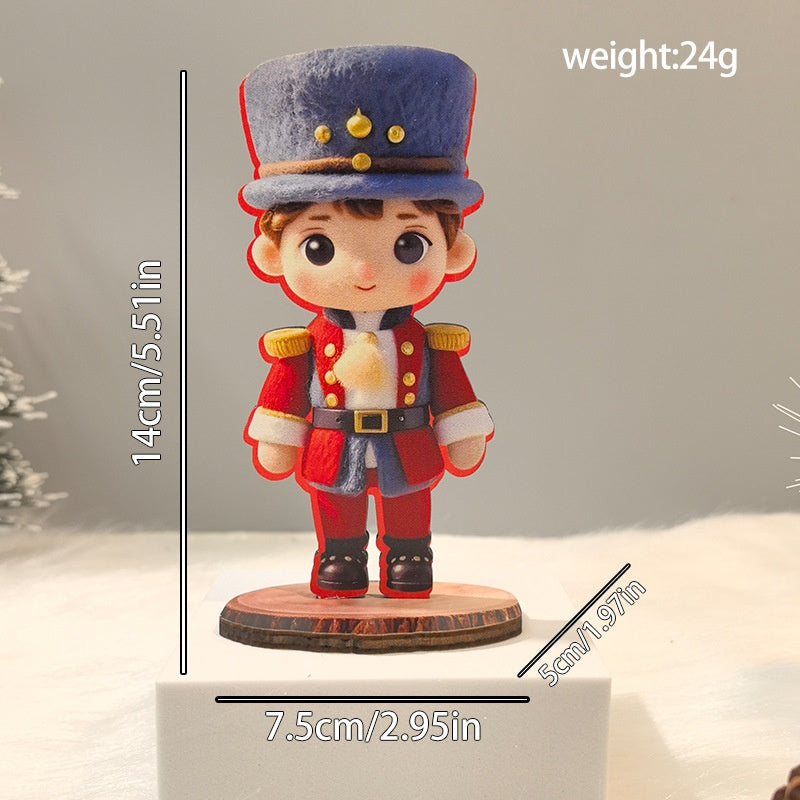 Christmas Wooden Figurine Decor for Festive Displays