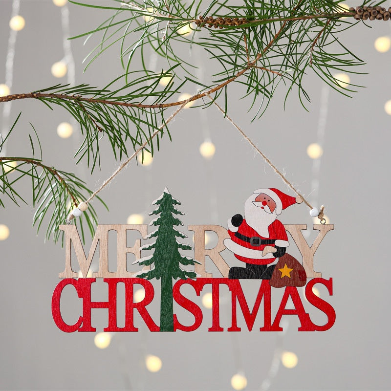 Wooden Christmas Ornament for Rustic Holiday Cheer
