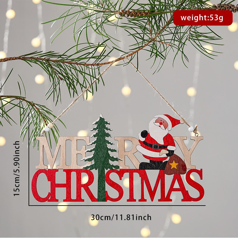 Wooden Christmas Ornament for Rustic Holiday Cheer