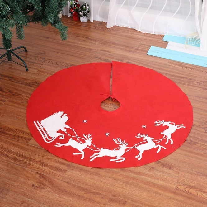 Christmas Tree Skirt for a Festive, Finished Base