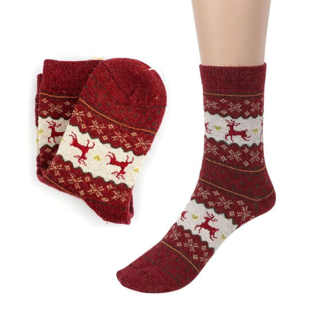 Christmas Knit Socks for Cozy Nordic Winter Style