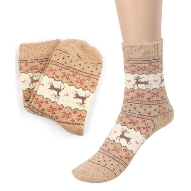 Christmas Knit Socks for Cozy Nordic Winter Style
