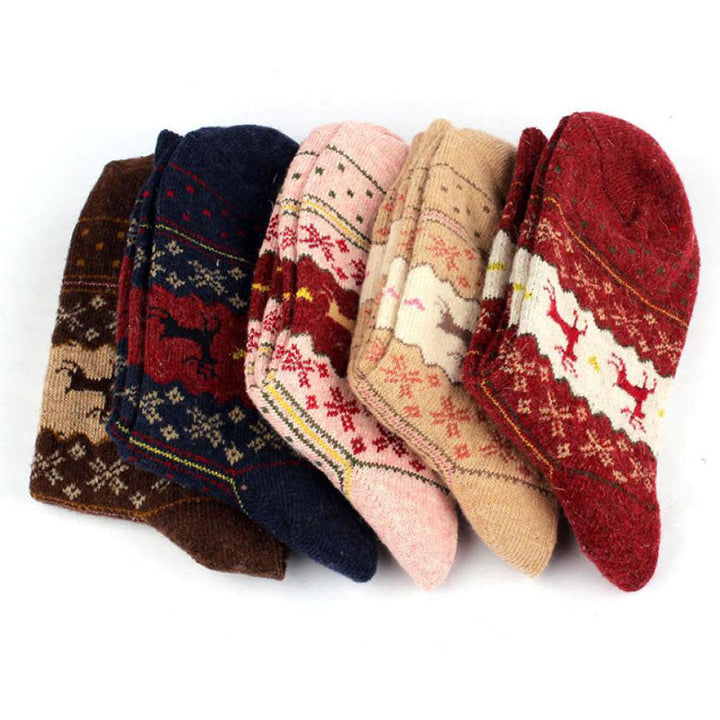 Christmas Knit Socks for Cozy Nordic Winter Style