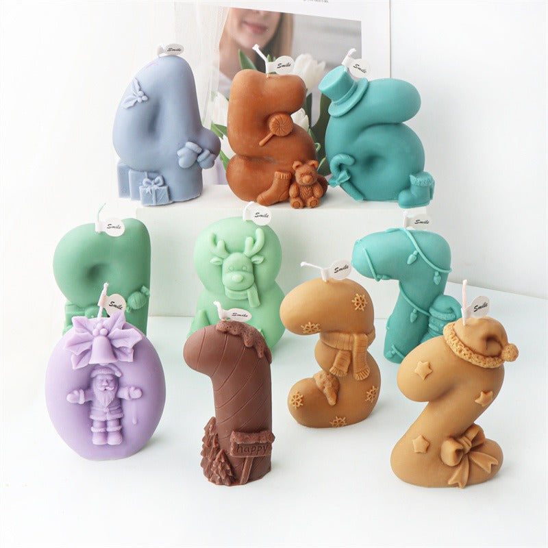 3D Christmas Candle Mold for Detailed Holiday Gifts