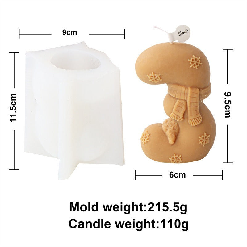 3D Christmas Candle Mold for Detailed Holiday Gifts