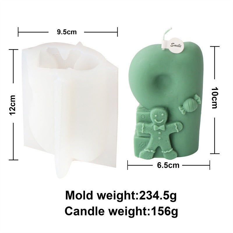 3D Christmas Candle Mold for Detailed Holiday Gifts