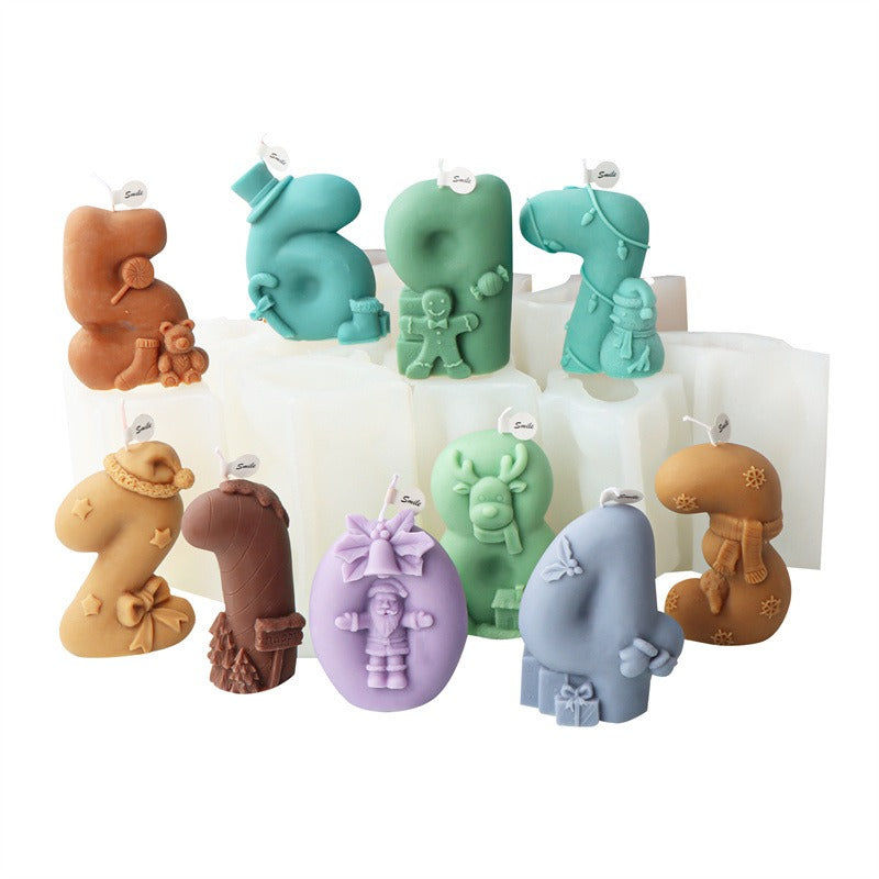 3D Christmas Candle Mold for Detailed Holiday Gifts