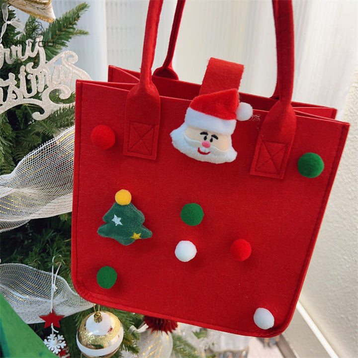 Christmas Felt Gift Bags, Reusable 2-Piece Gift Set