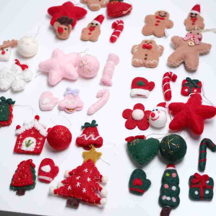 Christmas Felt Ornaments for Colorful DIY Holiday Tree Decor