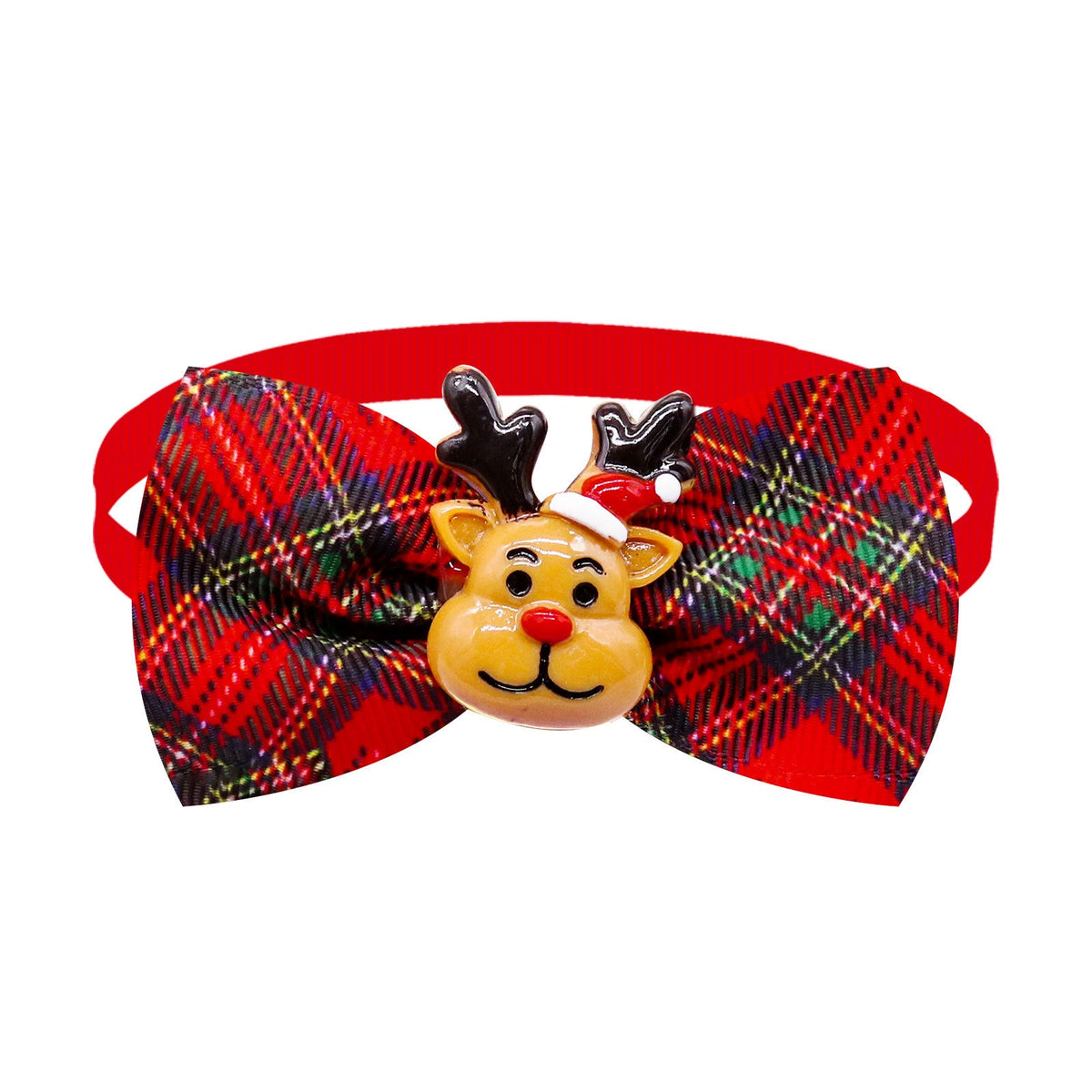 Christmas Pet Bow Collar for Festive Holiday Photos