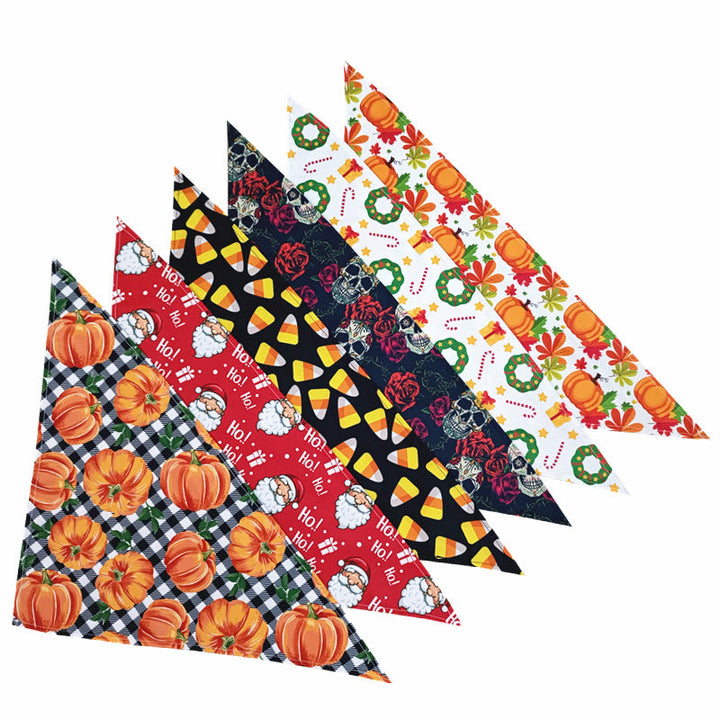 Seasonal Triangle Bandana Scarf for Dogs & Cats