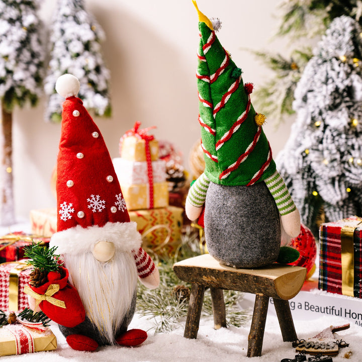 Christmas Gnome Decoration Set for Festive Tabletop Decor