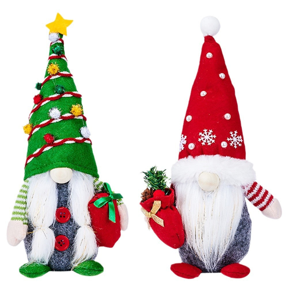 Christmas Gnome Decoration Set for Festive Tabletop Decor