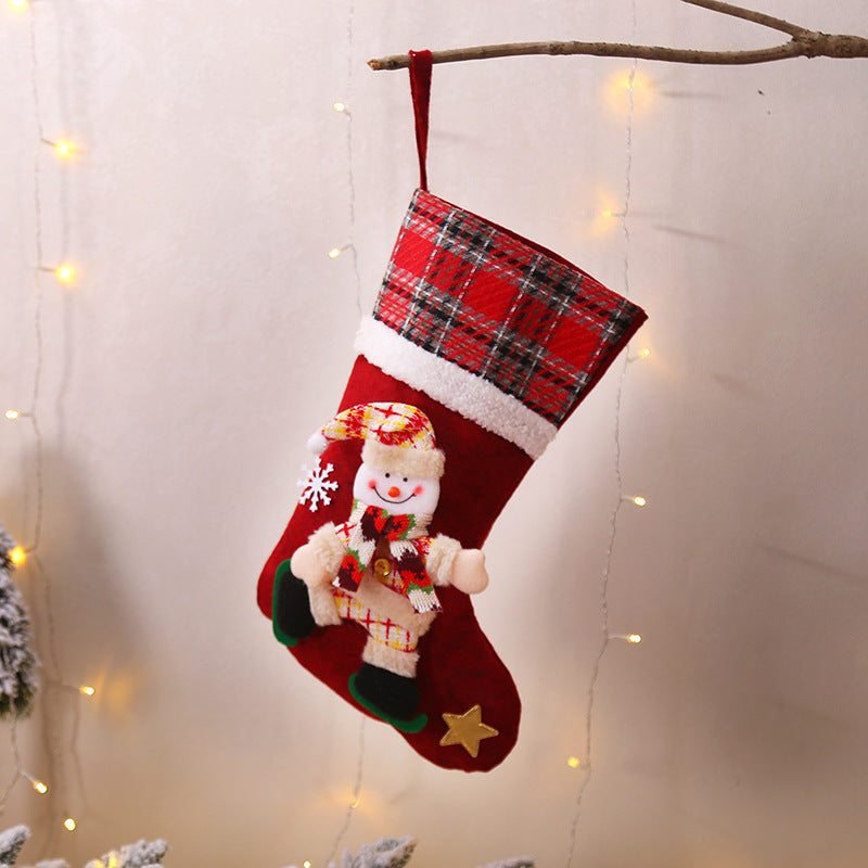 Christmas Stocking Set with Plush Holiday Characters