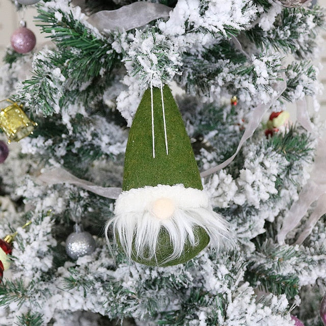 Nordic Gnome Christmas Ornament Set of 3 Plush Décor