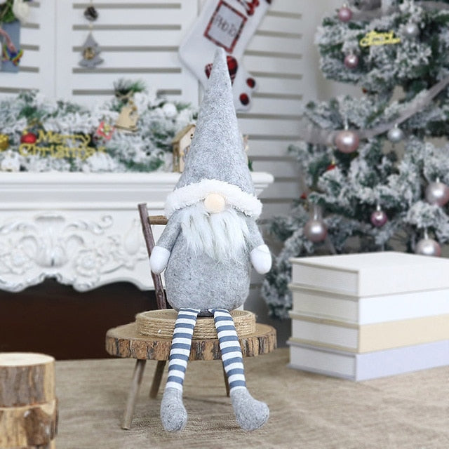Nordic Gnome Christmas Ornament Set of 3 Plush Décor