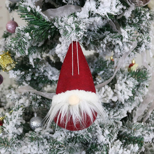 Nordic Gnome Christmas Ornament Set of 3 Plush Décor