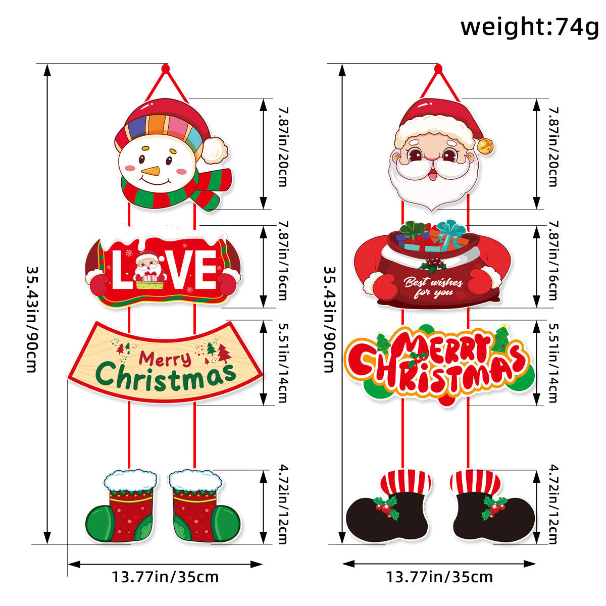 Christmas Door Hanging Decoration For Festive Entryways