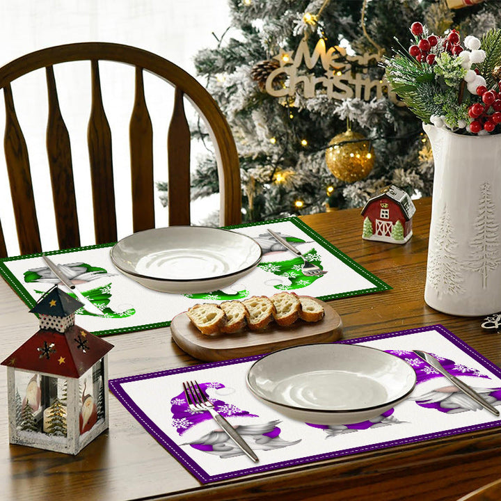 Christmas Gnome Placemat — Cheerful Holiday Table Decor