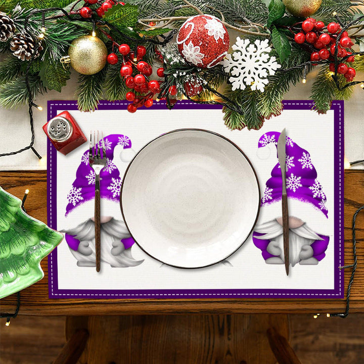 Christmas Gnome Placemat — Cheerful Holiday Table Decor