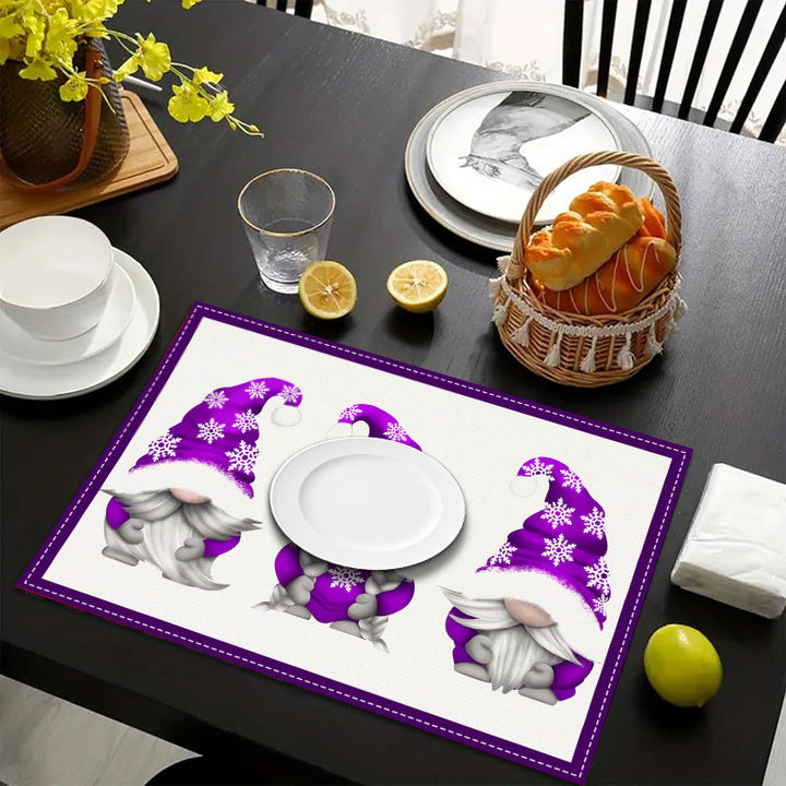 Christmas Gnome Placemat — Cheerful Holiday Table Decor
