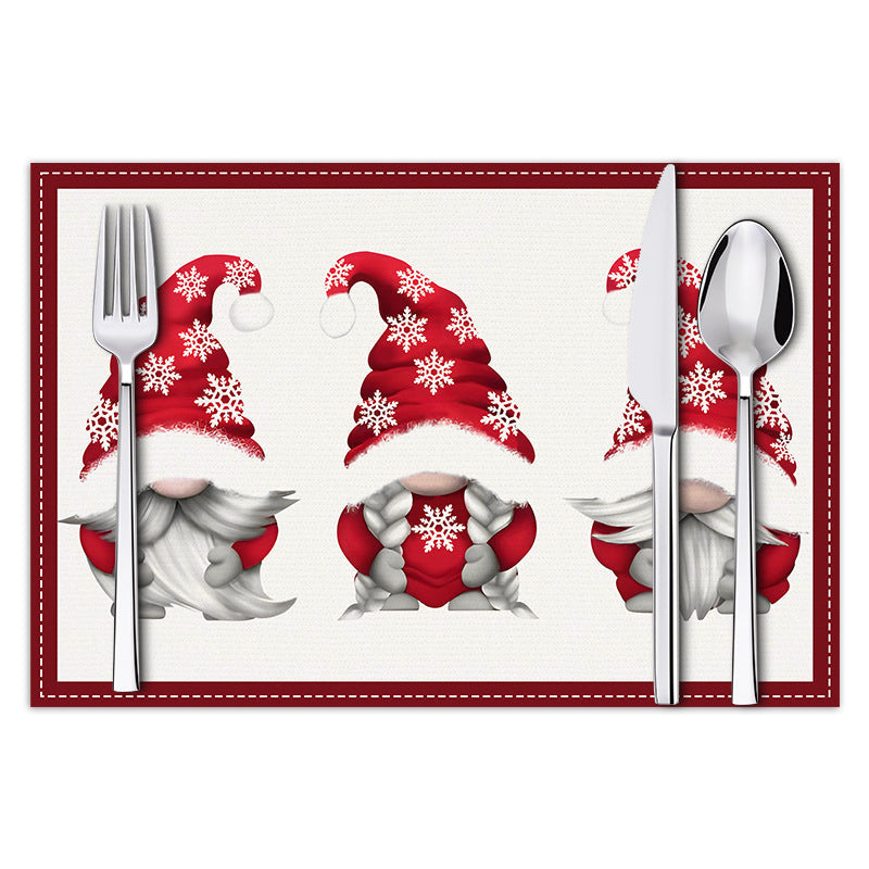 Christmas Gnome Placemat — Cheerful Holiday Table Decor