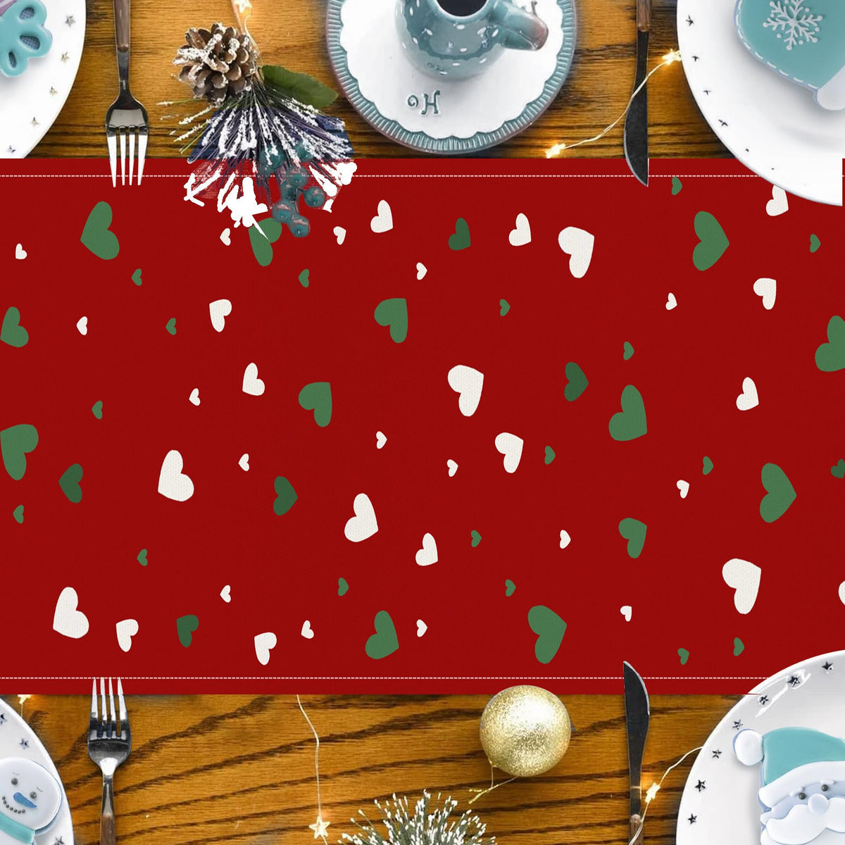 Christmas Dwarf Table Flag Festive Holiday Decoration