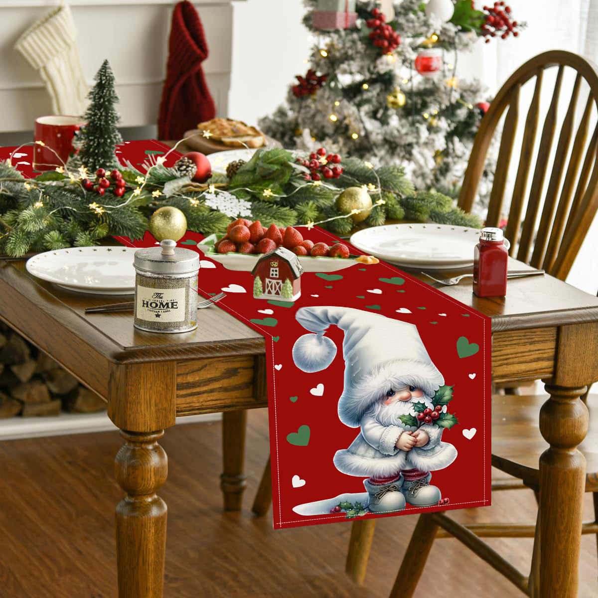 Christmas Dwarf Table Flag Festive Holiday Decoration