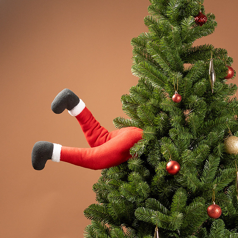 Christmas Elf Legs Tree Decor for Whimsical Holiday Cheer