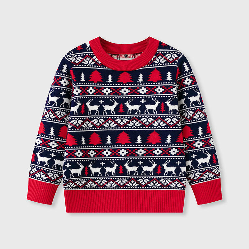 Baby Christmas Sweater | Nordic Reindeer Knitwear