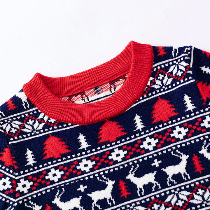 Baby Christmas Sweater | Nordic Reindeer Knitwear