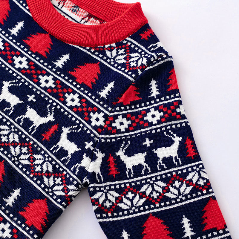 Baby Christmas Sweater | Nordic Reindeer Knitwear