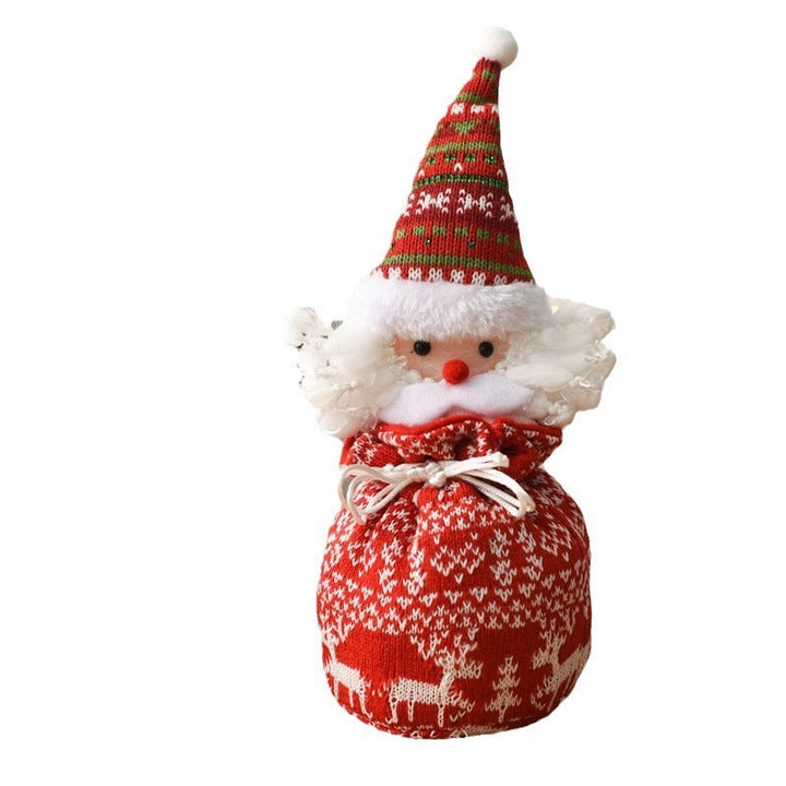 Christmas Apple Gift Bag – Festive Drawstring Pouch