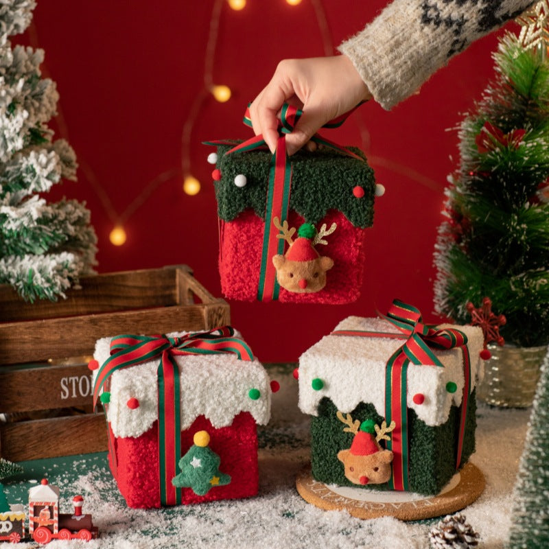 Christmas Apple Gift Box - Reusable Holiday Gift Decor